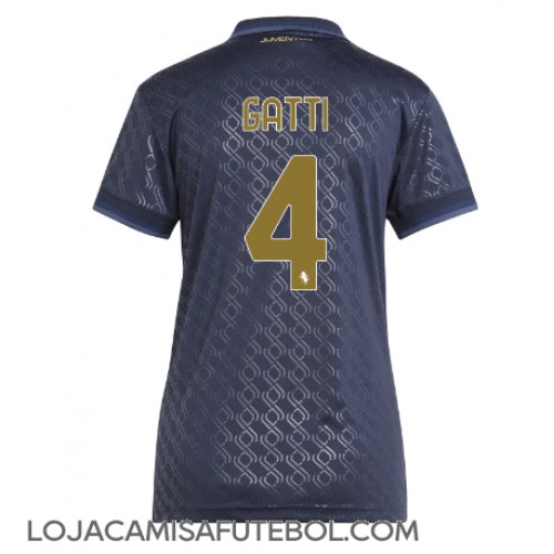 Camisa de Futebol Juventus Federico Gatti #4 Equipamento Alternativo Mulheres 2024-25 Manga Curta